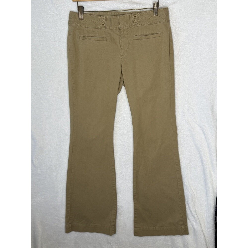 LOFT Ann Taylor Marisa Pant Women's 6 Tan Cotton Chino Bootcut Preppy Business